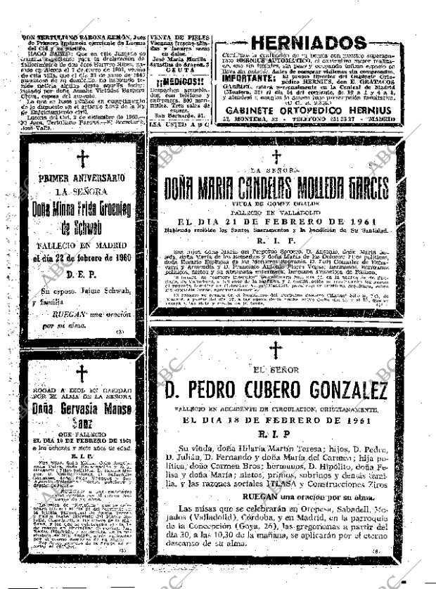 ABC MADRID 22-02-1961 página 69