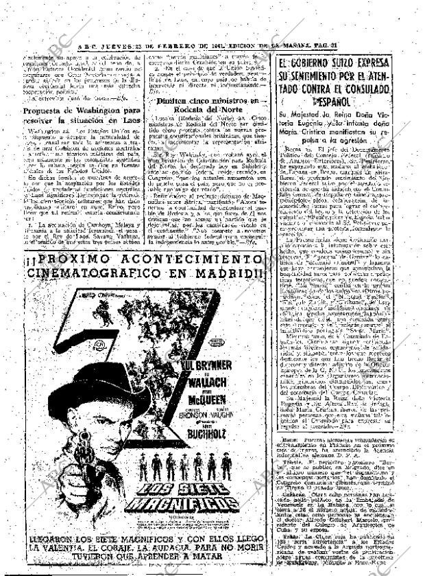 ABC MADRID 23-02-1961 página 29