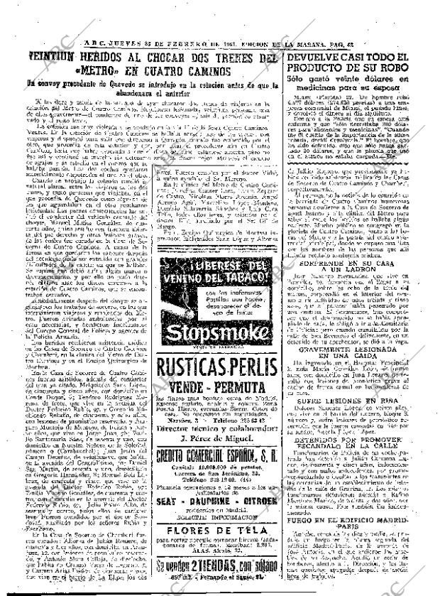 ABC MADRID 23-02-1961 página 41