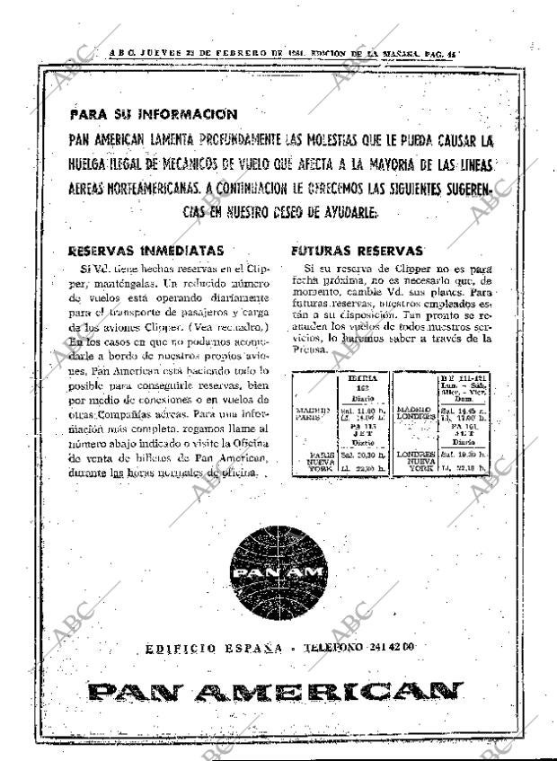ABC MADRID 23-02-1961 página 42