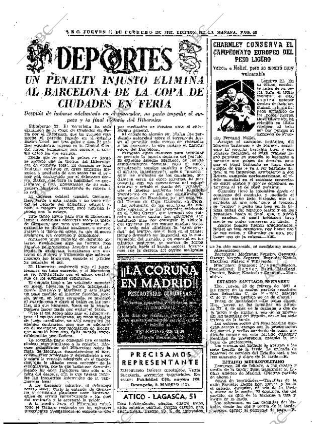 ABC MADRID 23-02-1961 página 43