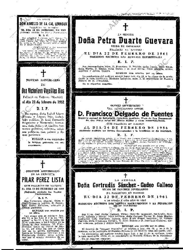 ABC MADRID 23-02-1961 página 58
