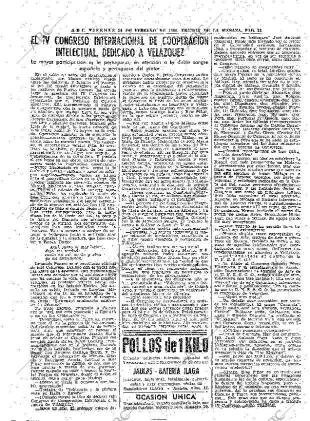 ABC MADRID 24-02-1961 página 34