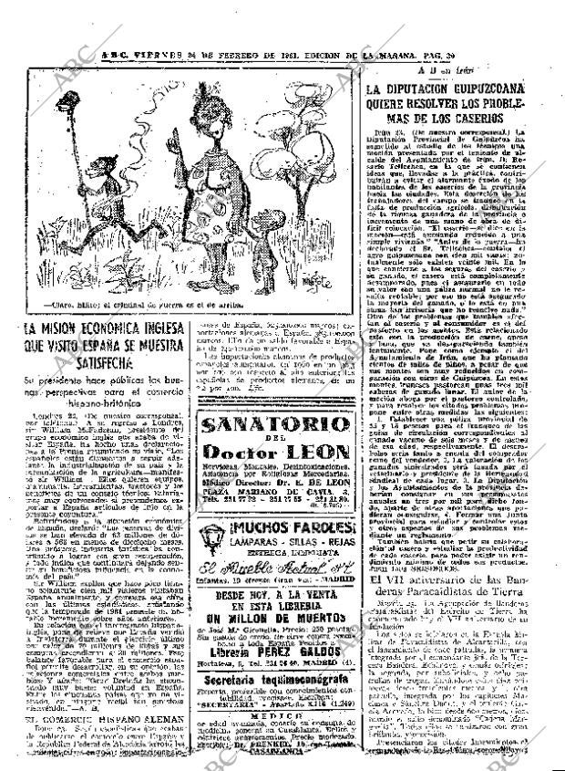 ABC MADRID 24-02-1961 página 39