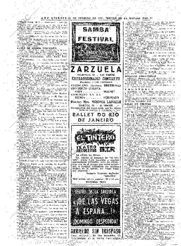 ABC MADRID 24-02-1961 página 54