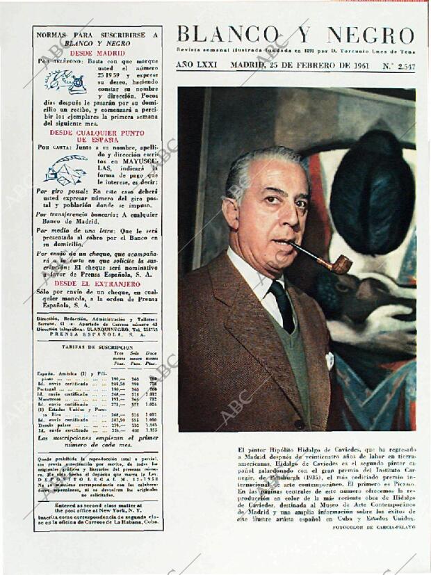 BLANCO Y NEGRO MADRID 25-02-1961 página 3