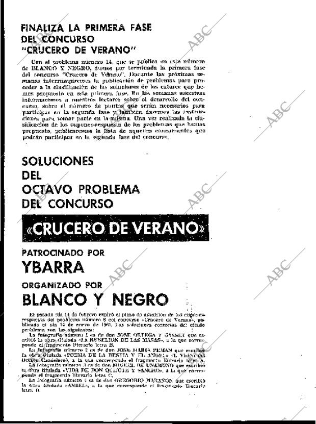 BLANCO Y NEGRO MADRID 25-02-1961 página 82