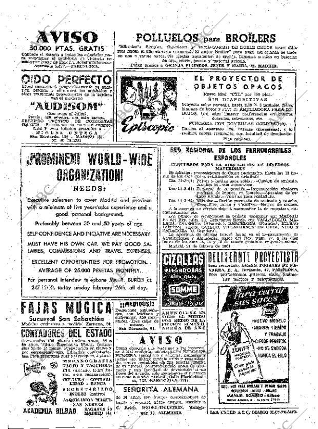 ABC MADRID 26-02-1961 página 110