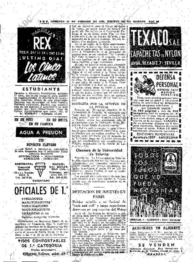 ABC MADRID 26-02-1961 página 66