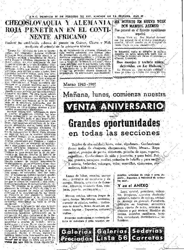 ABC MADRID 26-02-1961 página 67