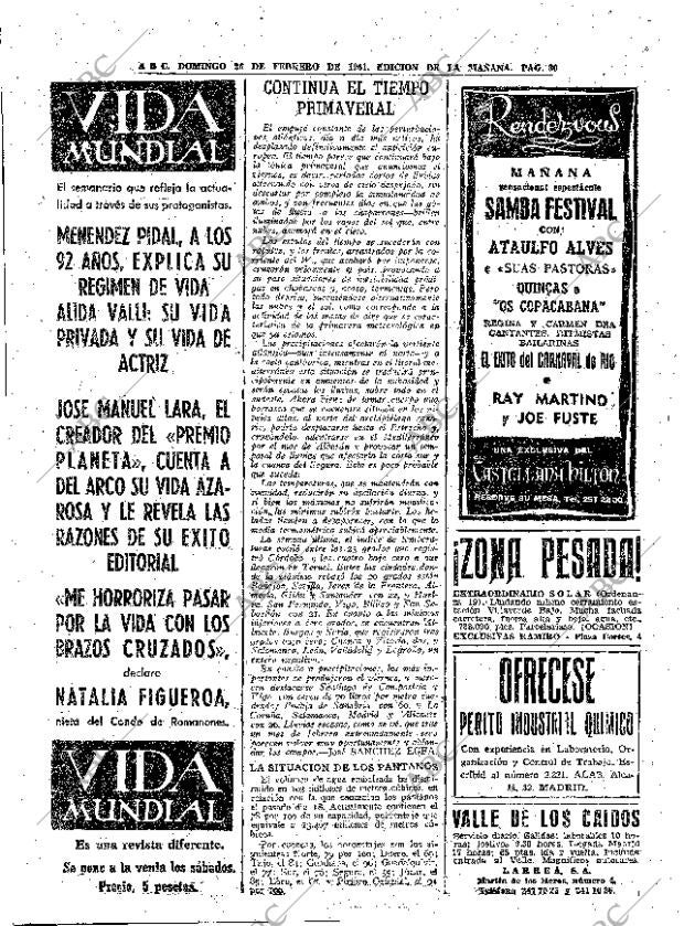 ABC MADRID 26-02-1961 página 80