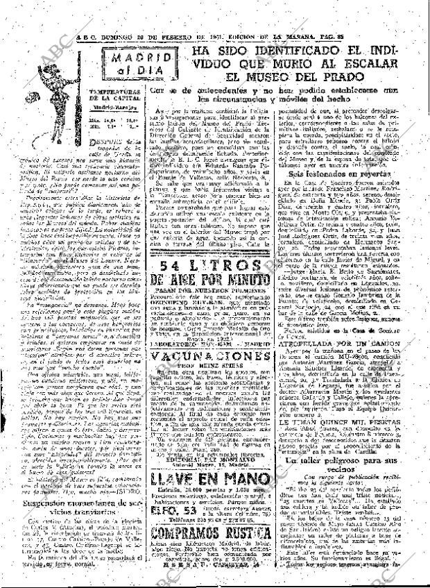 ABC MADRID 26-02-1961 página 85