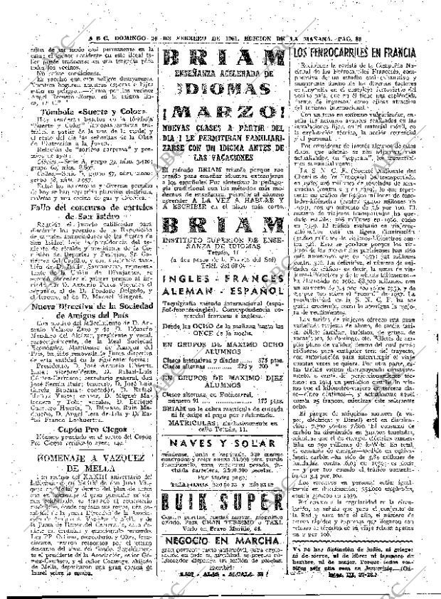 ABC MADRID 26-02-1961 página 86