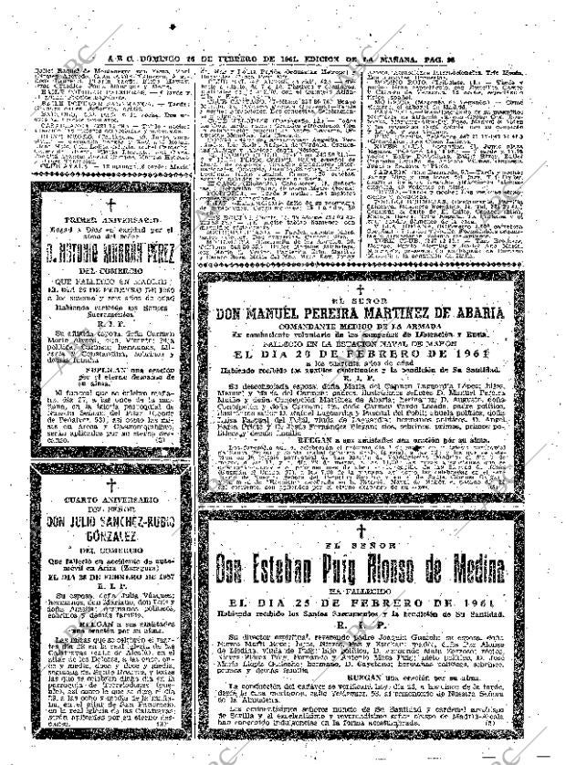 ABC MADRID 26-02-1961 página 96