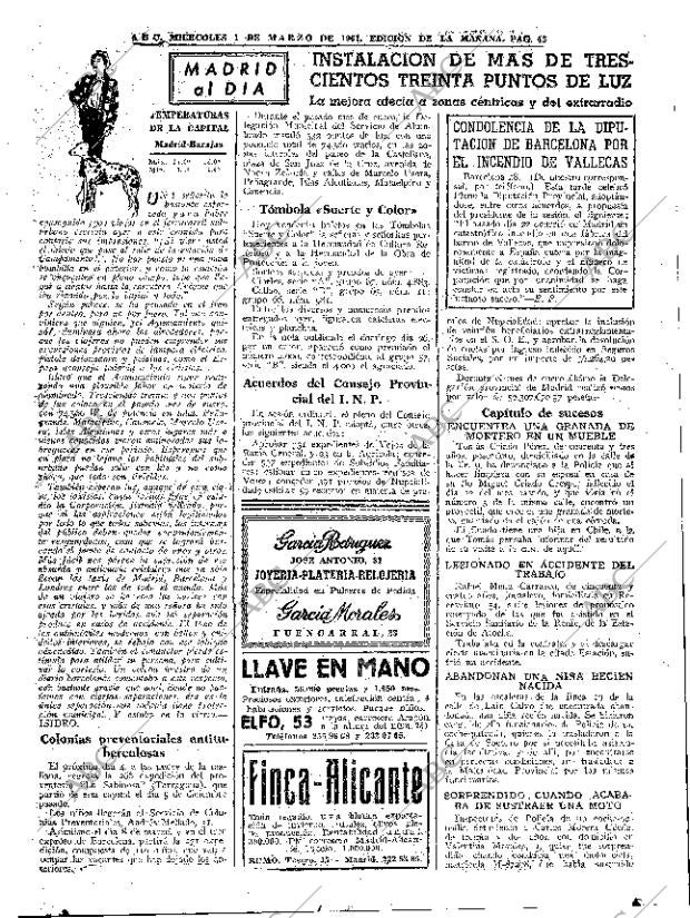 ABC MADRID 01-03-1961 página 43