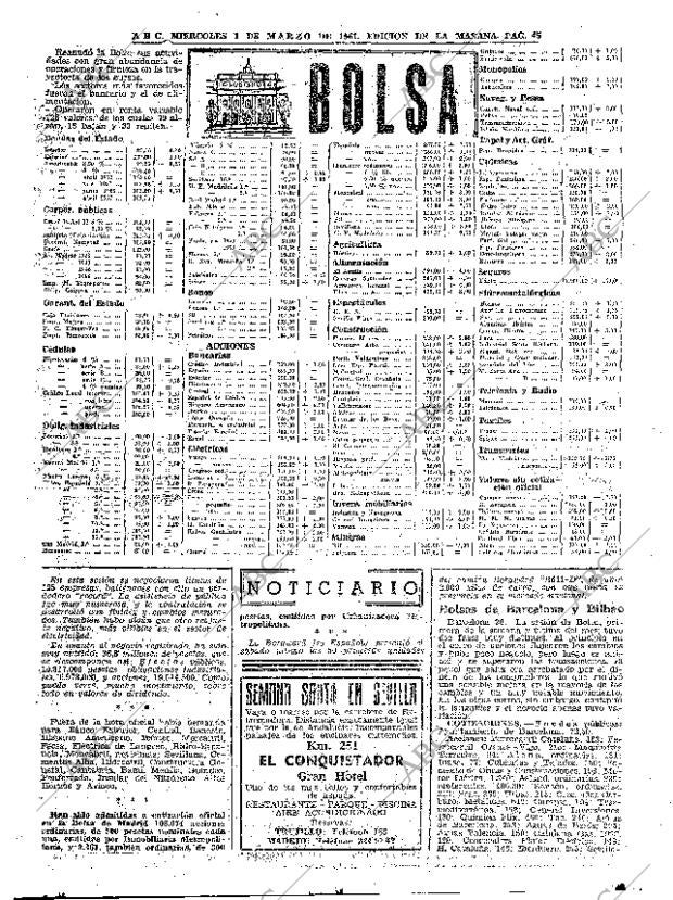 ABC MADRID 01-03-1961 página 45