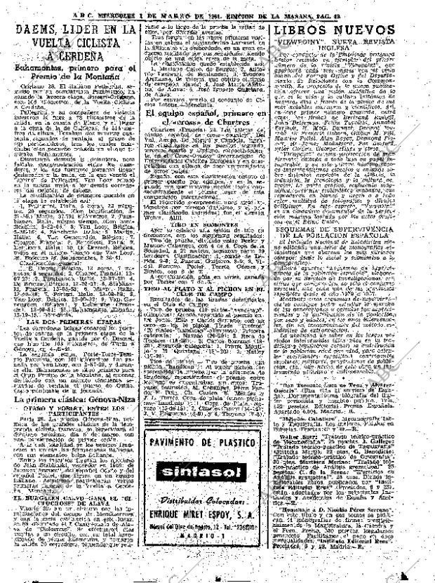 ABC MADRID 01-03-1961 página 49