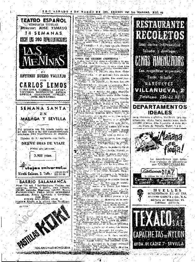 ABC MADRID 04-03-1961 página 64
