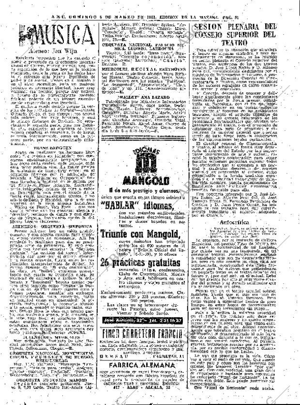 ABC MADRID 05-03-1961 página 91