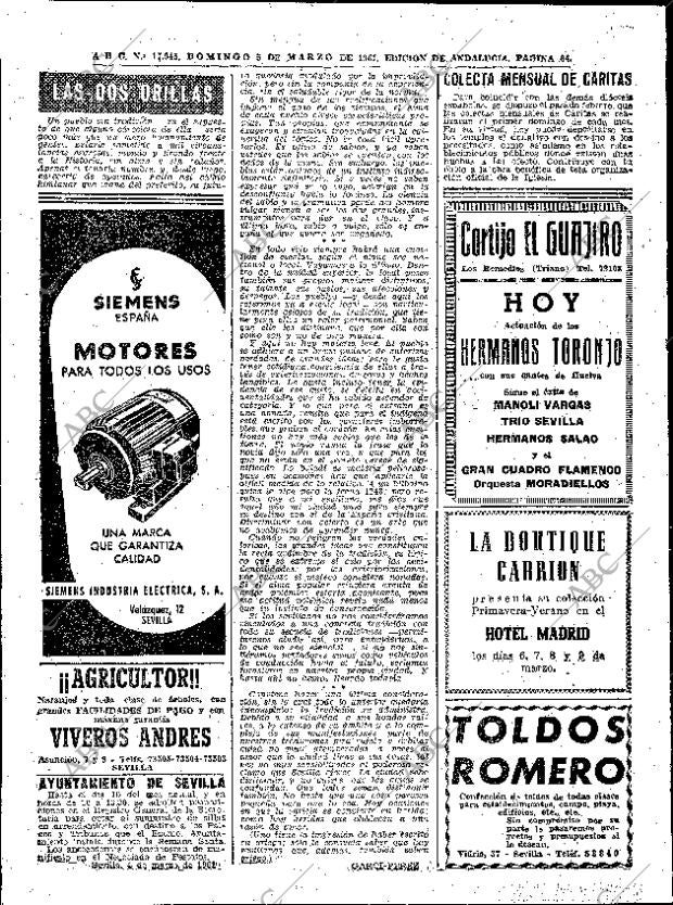 ABC SEVILLA 05-03-1961 página 64