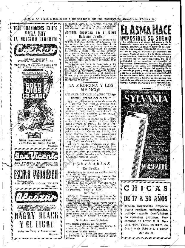 ABC SEVILLA 05-03-1961 página 72