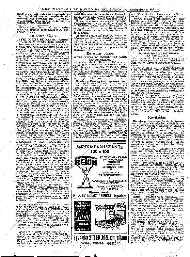 ABC MADRID 07-03-1961 página 70