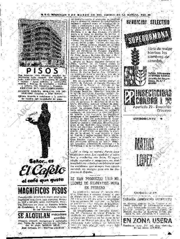ABC MADRID 08-03-1961 página 40