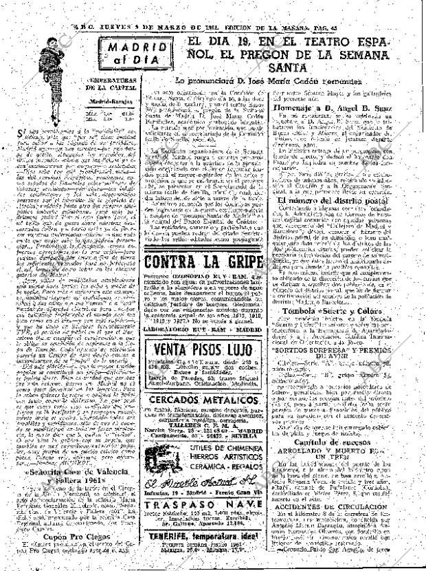 ABC MADRID 09-03-1961 página 45