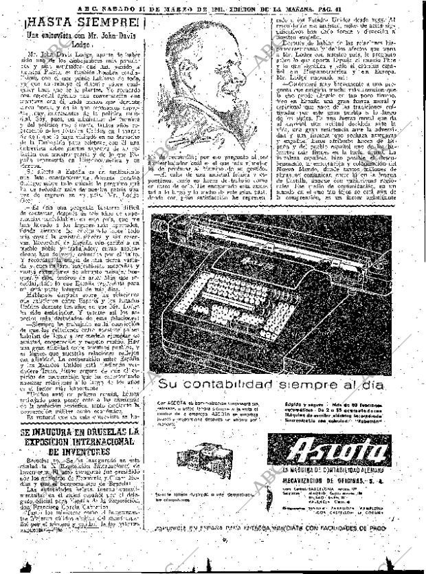 ABC MADRID 11-03-1961 página 41