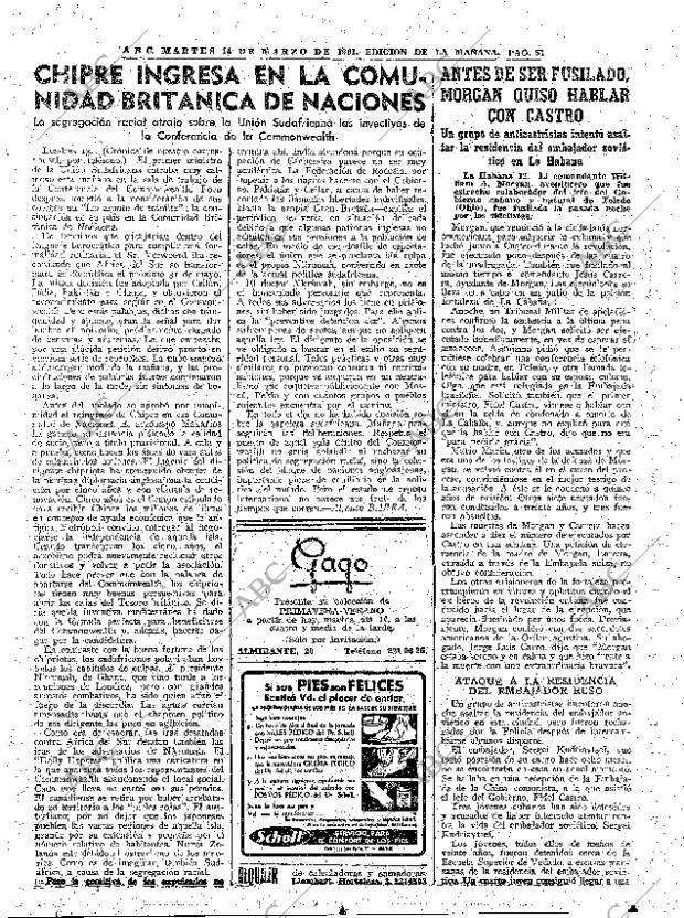 ABC MADRID 14-03-1961 página 51