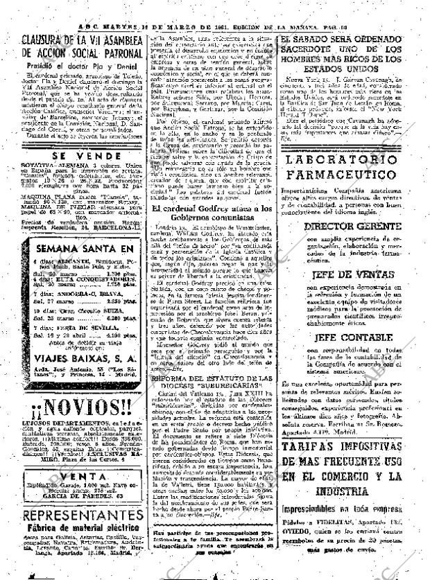 ABC MADRID 14-03-1961 página 56