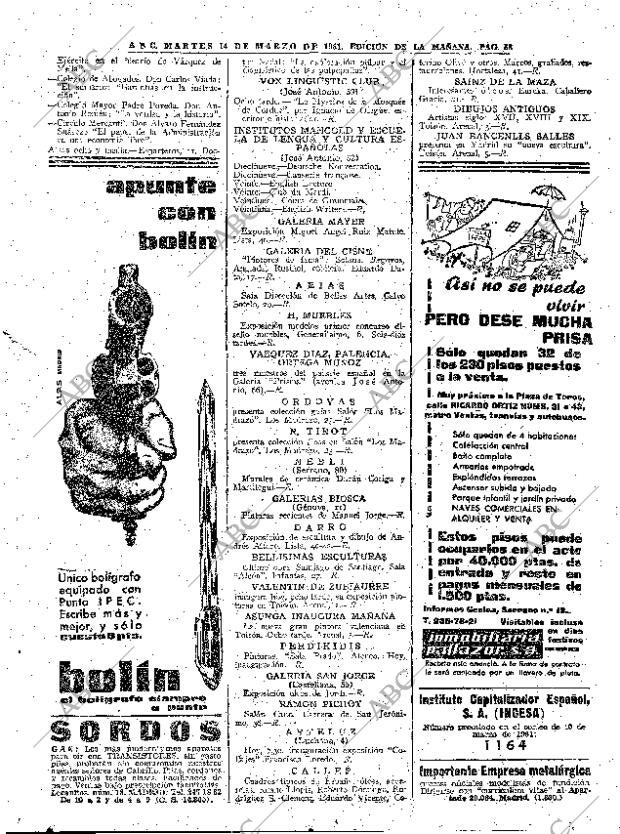 ABC MADRID 14-03-1961 página 58