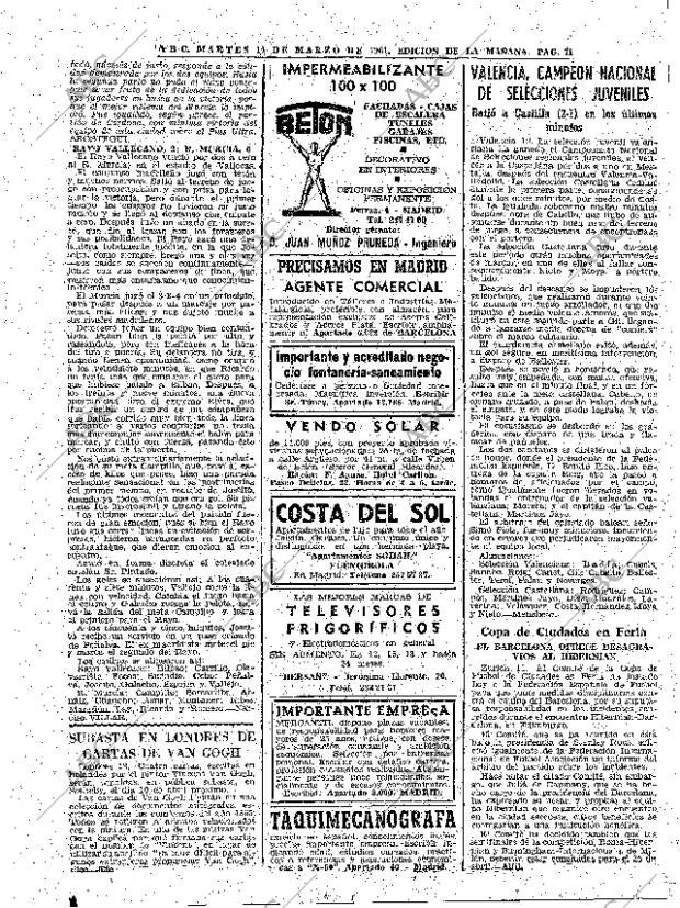 ABC MADRID 14-03-1961 página 71