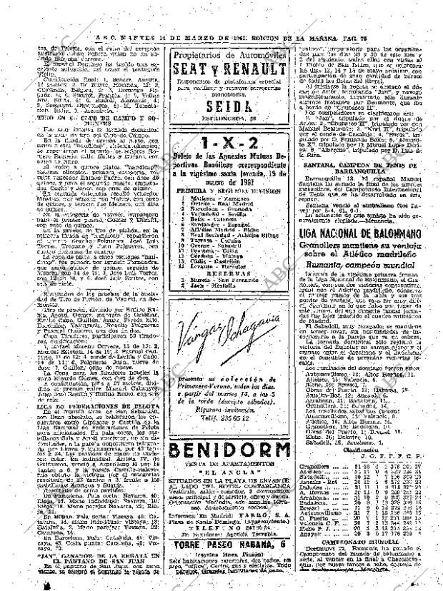 ABC MADRID 14-03-1961 página 75