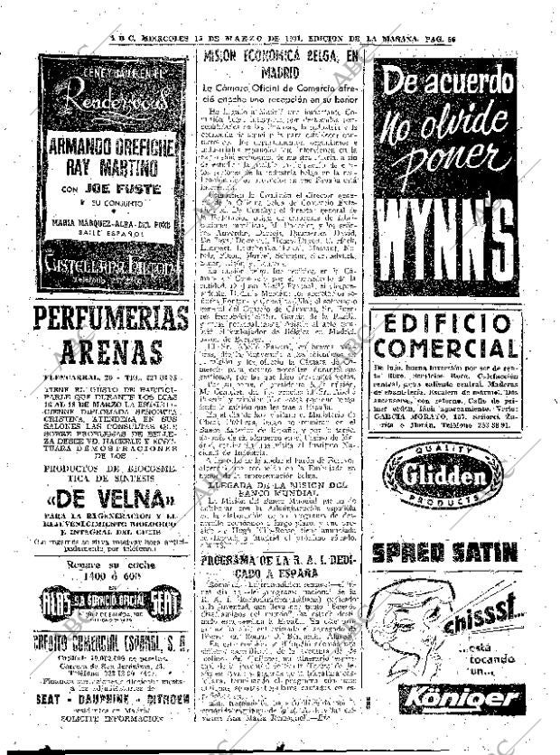 ABC MADRID 15-03-1961 página 56