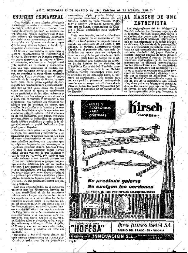 ABC MADRID 15-03-1961 página 57