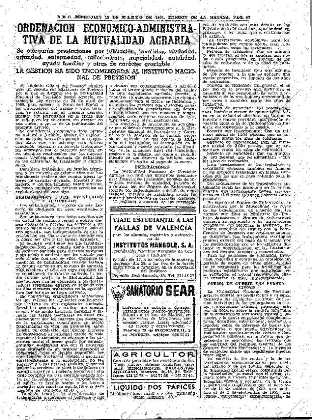 ABC MADRID 15-03-1961 página 67