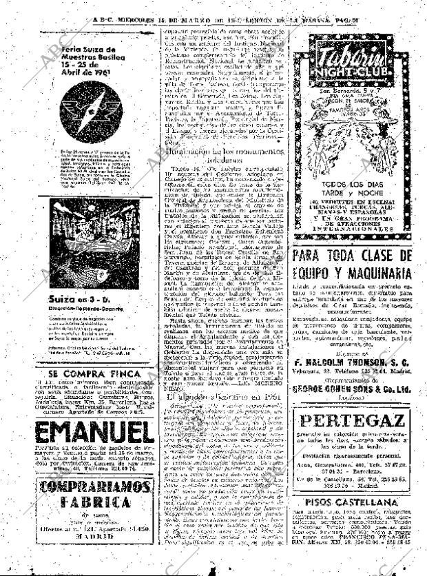 ABC MADRID 15-03-1961 página 70