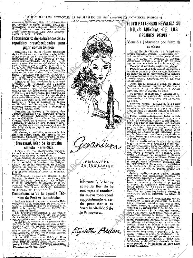 ABC SEVILLA 15-03-1961 página 42