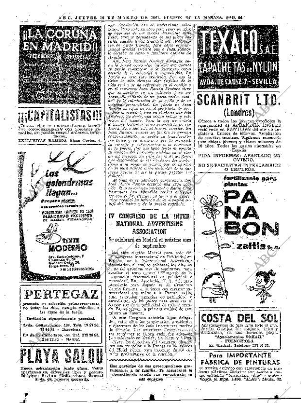 ABC MADRID 16-03-1961 página 64