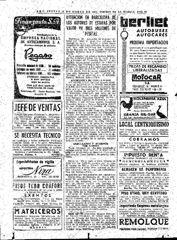 ABC MADRID 16-03-1961 página 70