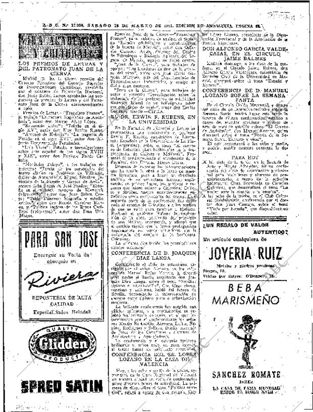 ABC SEVILLA 18-03-1961 página 46