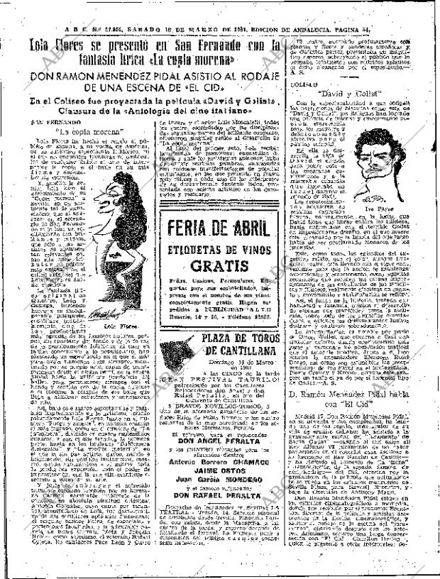 ABC SEVILLA 18-03-1961 página 52