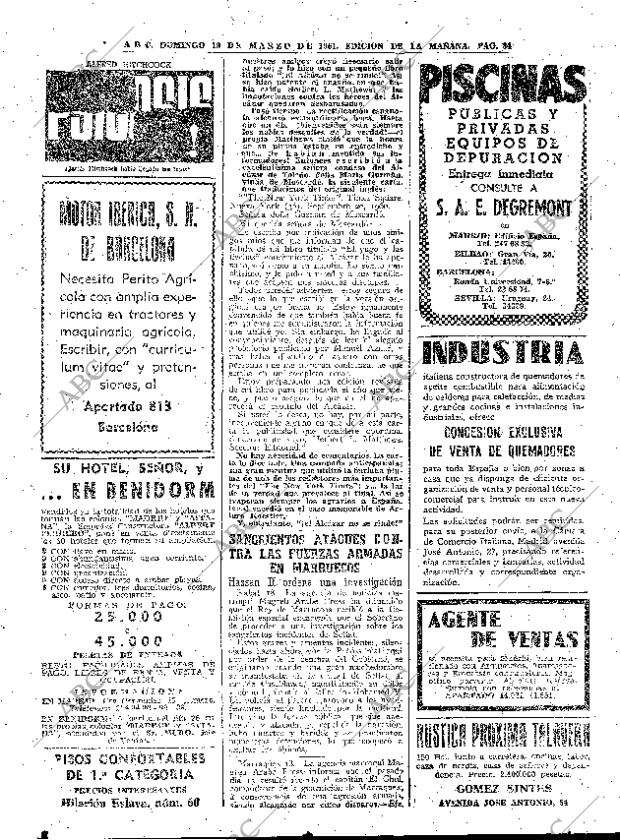 ABC MADRID 19-03-1961 página 84