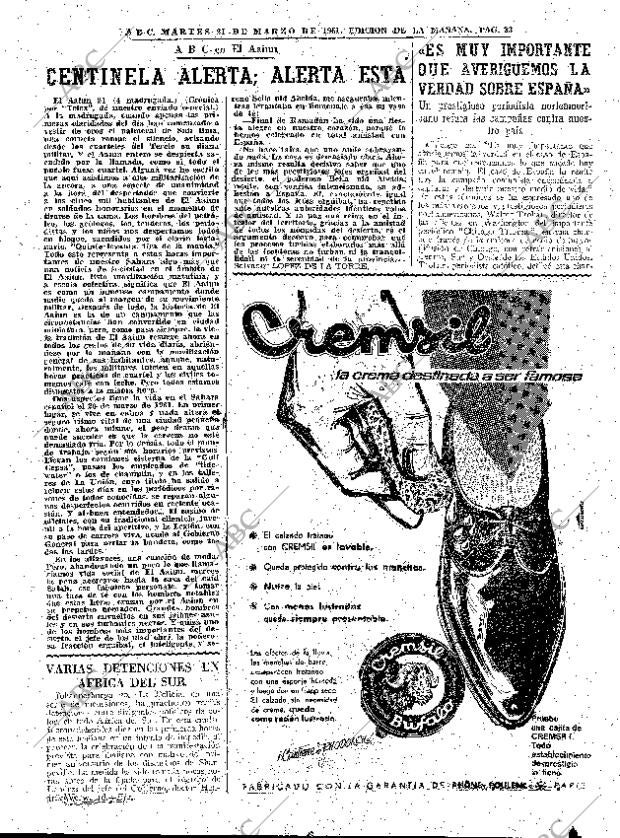 ABC MADRID 21-03-1961 página 33