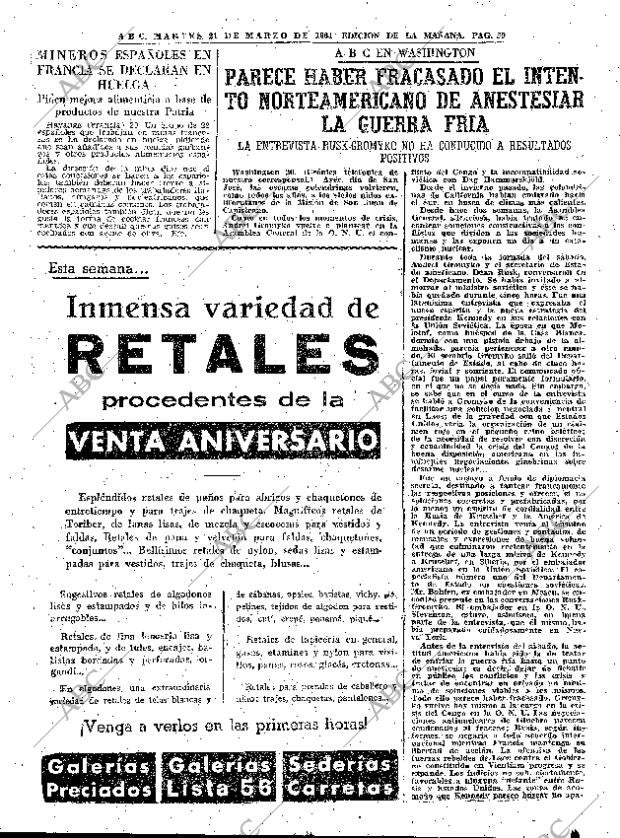 ABC MADRID 21-03-1961 página 39