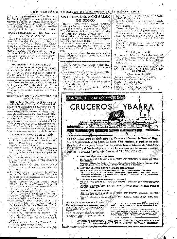 ABC MADRID 21-03-1961 página 43