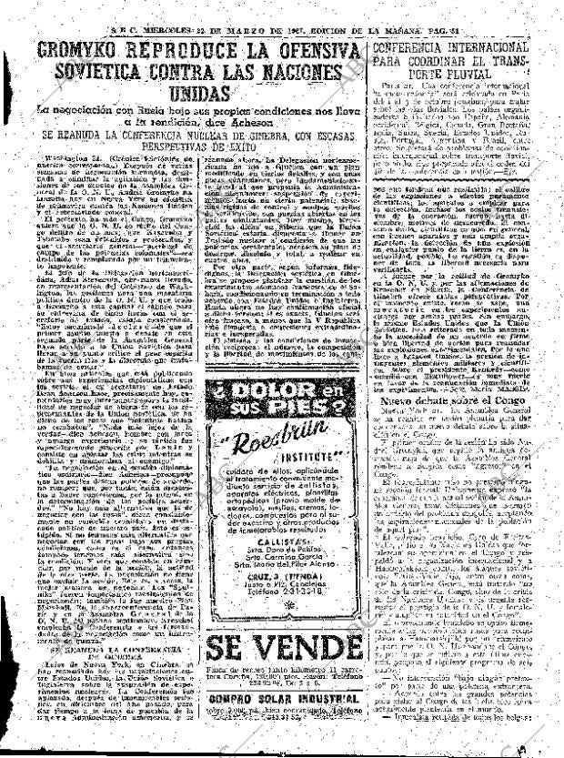 ABC MADRID 22-03-1961 página 51