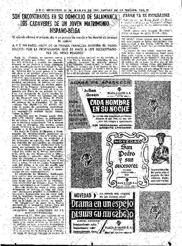 ABC MADRID 22-03-1961 página 61
