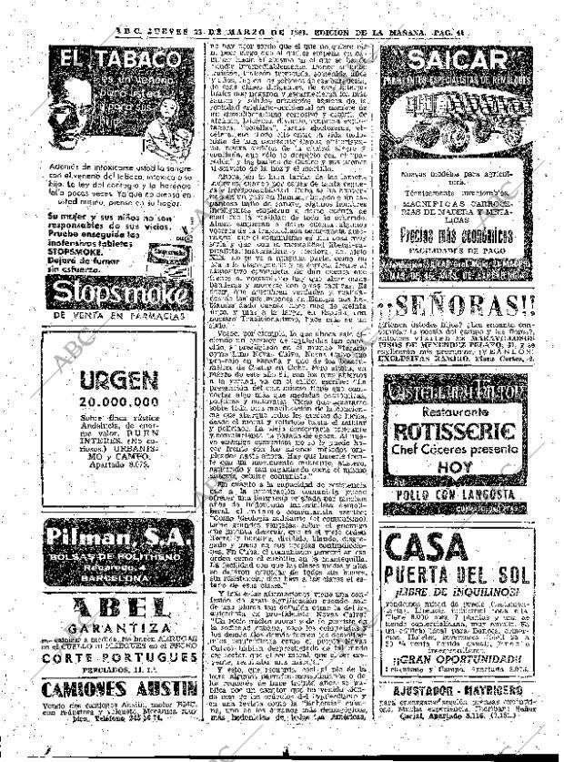 ABC MADRID 23-03-1961 página 42